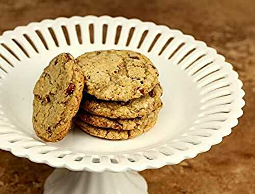 Browned Butter Heath Bar Cookies with Toasted Pecans