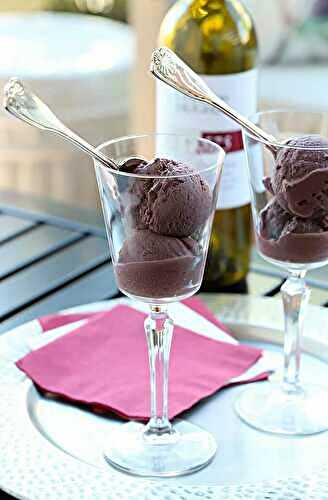 Cabernet Gelato with Chocolate Shards