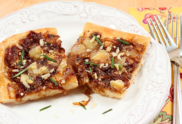 Cambozola Cheese and Caramelized Onion Pizza