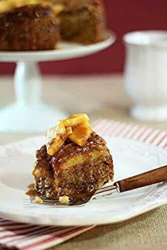 Caramel Apple and Walnut Streusel Coffee Cake