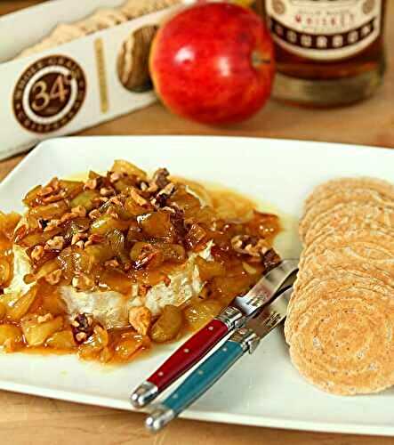 Caramelized Apple and Toasted Walnut Brie