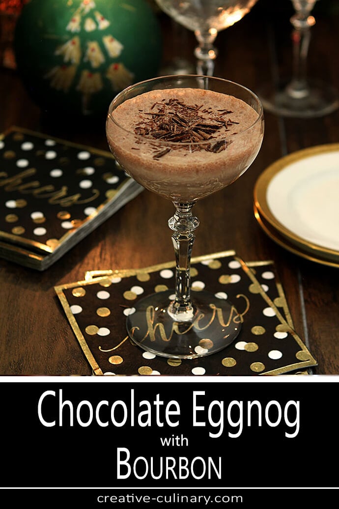 Chocolate Eggnog with Bourbon