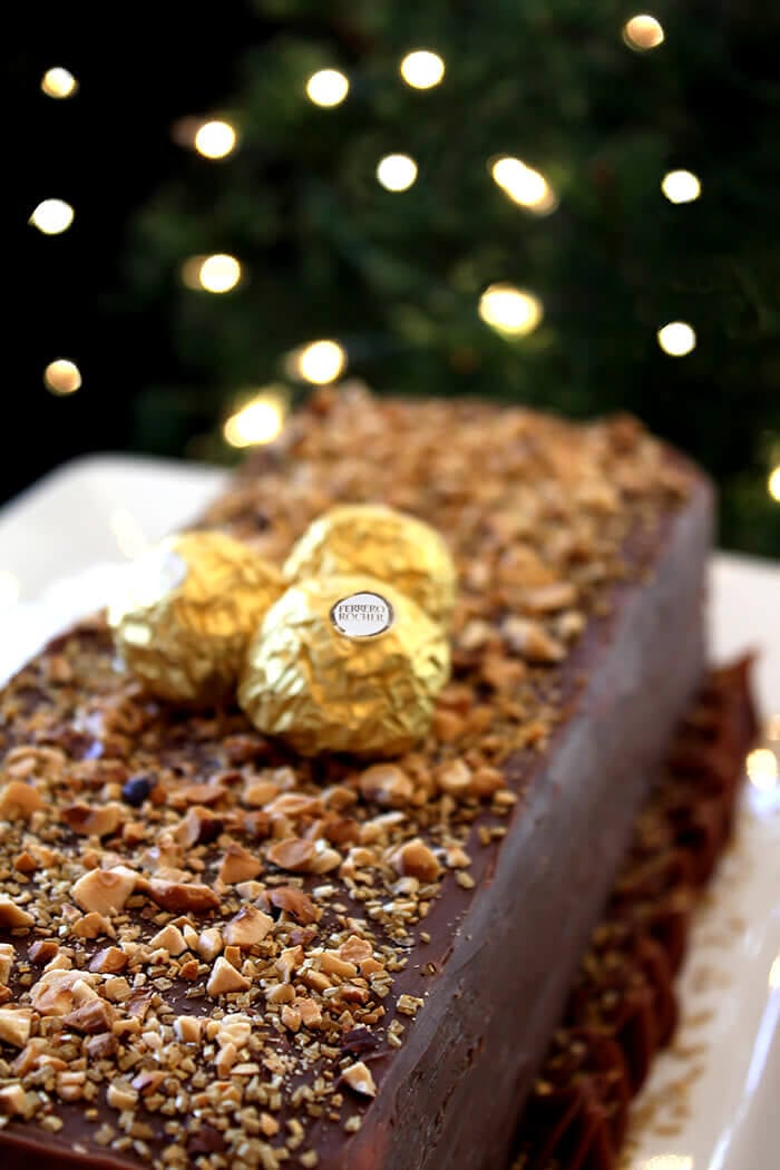 Chocolate Meringue Cake with Frangelico