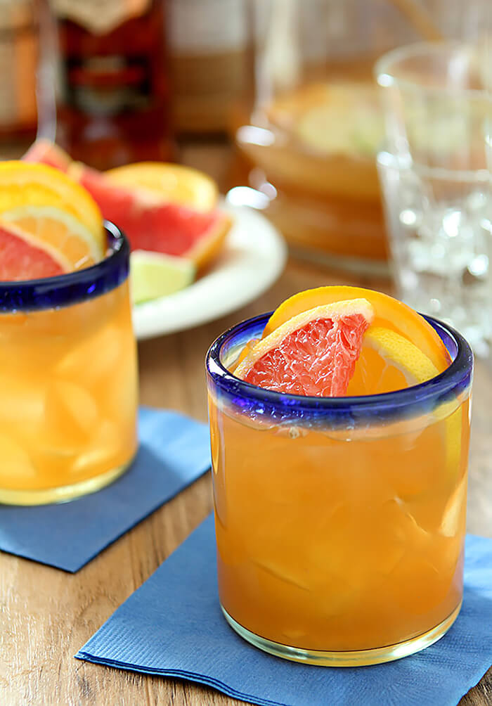 Citrus Rum Punch Cocktail