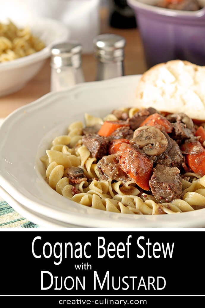 Cognac Beef Stew with Dijon Mustard