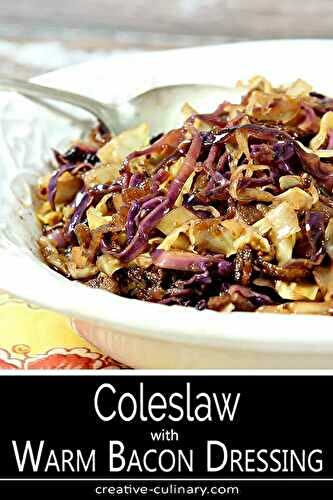 Coleslaw with Warm Bacon Dressing