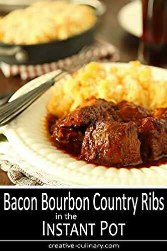 Country Pork Ribs with Bourbon Bacon BBQ Sauce