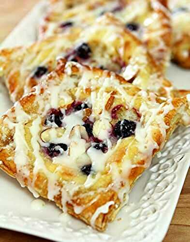 Easy Blueberry, Cheese, and Almond Danish