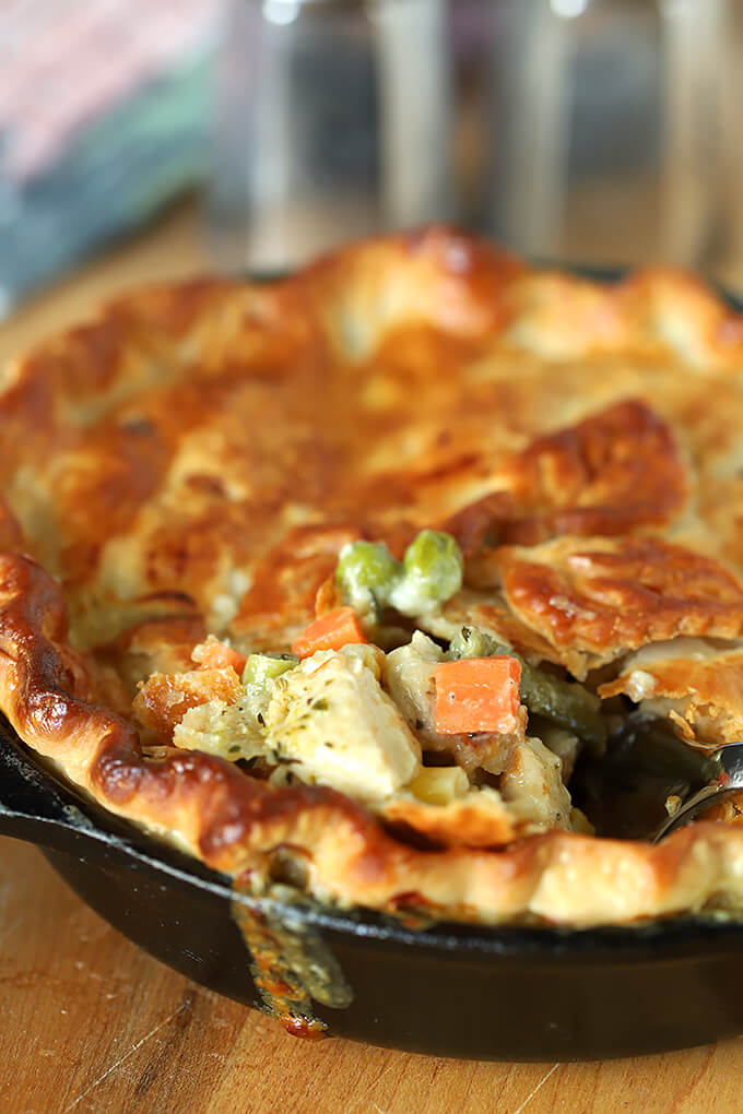 Easy Chicken Pesto Pot Pie