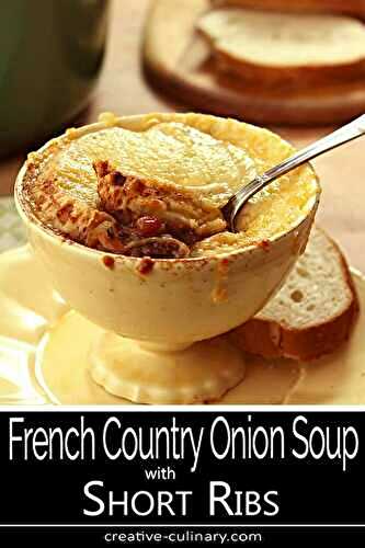 French Country Short Rib Onion Soup