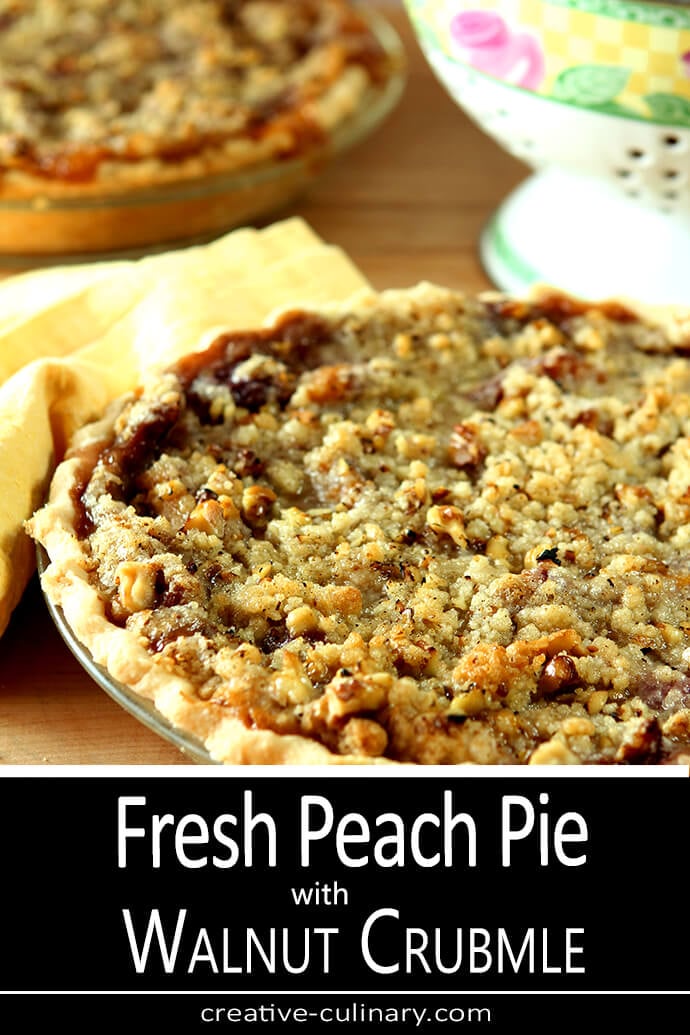 Fresh Peach Pie featuring Palisades Peaches