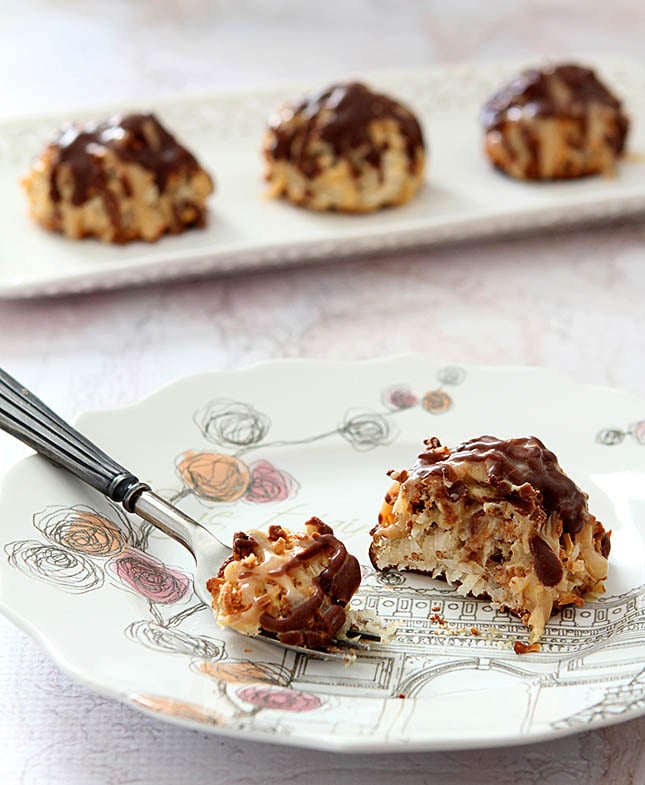 German Chocolate Macaroons