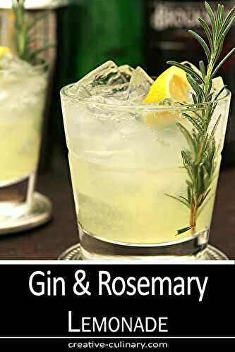Gin and Rosemary Sparkling Lemonade