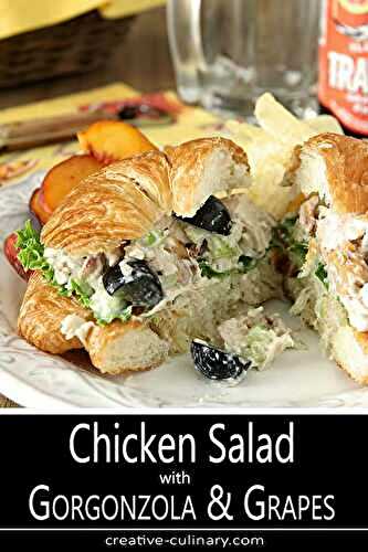 Gorgonzola Chicken Salad with Grapes and Walnuts