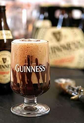 Guinness Float with Irish Cream Liqueur