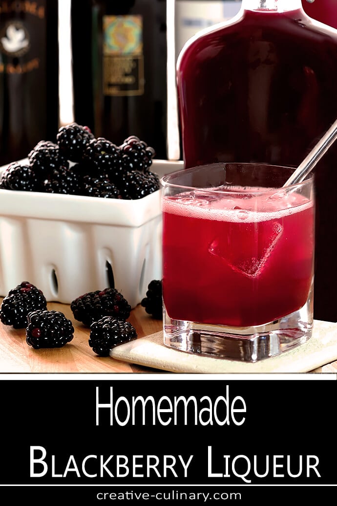 Homemade Blackberry Liqueur (Crème de Mûre)