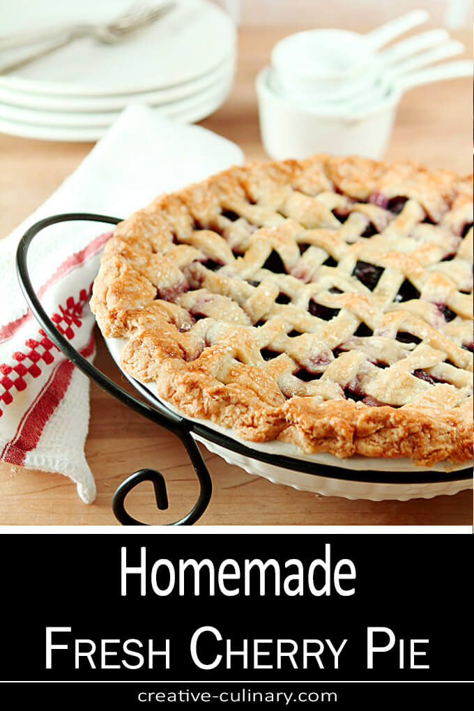 Homemade Fresh Cherry Pie