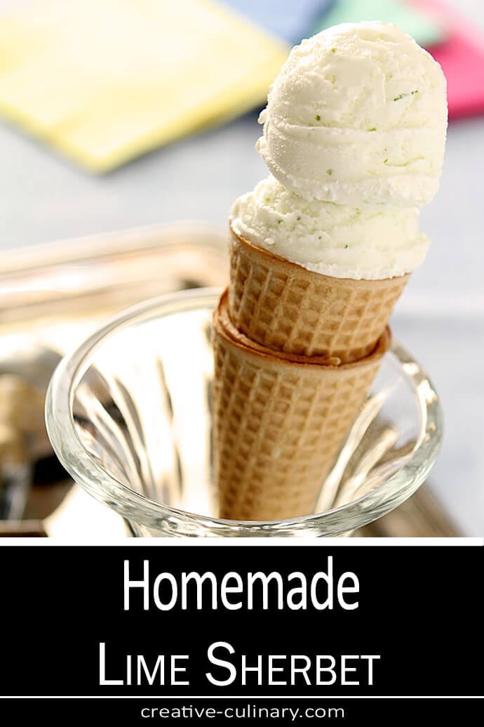 Homemade Lime Sherbet