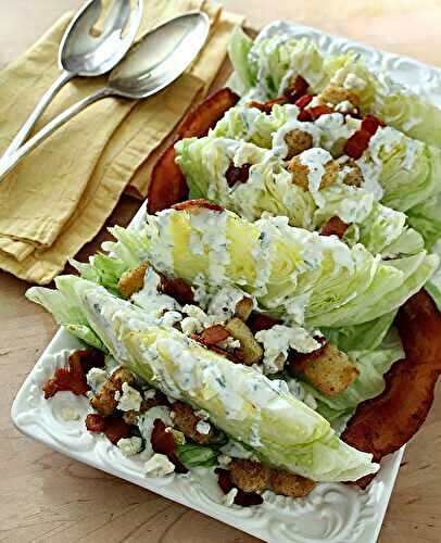 Iceberg Wedge Salad with Buttermilk Herb Dressing