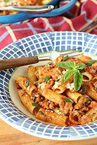 Italian Sausage Pasta with Roasted Tomatoes