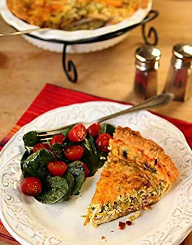 Leek and Bacon Quiche