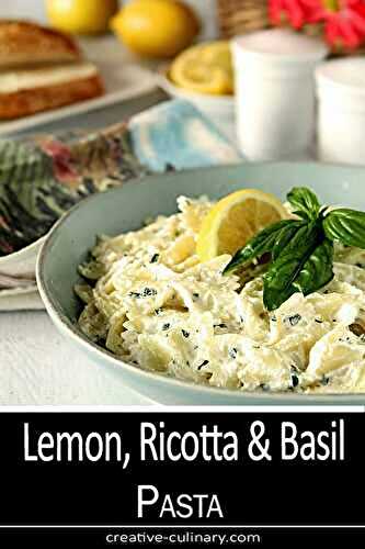 Lemon, Ricotta, and Basil Pasta