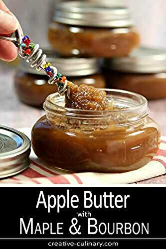 Maple Roasted Apple Butter with Bourbon