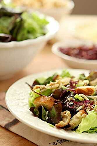 Mixed Greens Salad with Roasted Garlic Dressing
