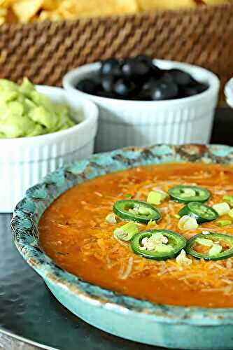 Nacho Momma's Beef, Bean and Cheese Tortilla Dip