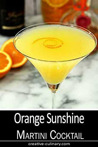 Orange Sunshine Martini