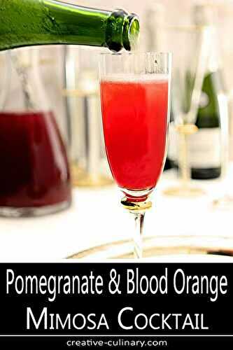 Pomegranate and Blood Orange Mimosa Cocktail