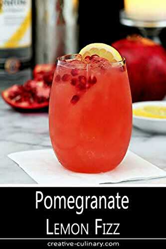 Pomegranate Lemon Fizz Cocktail