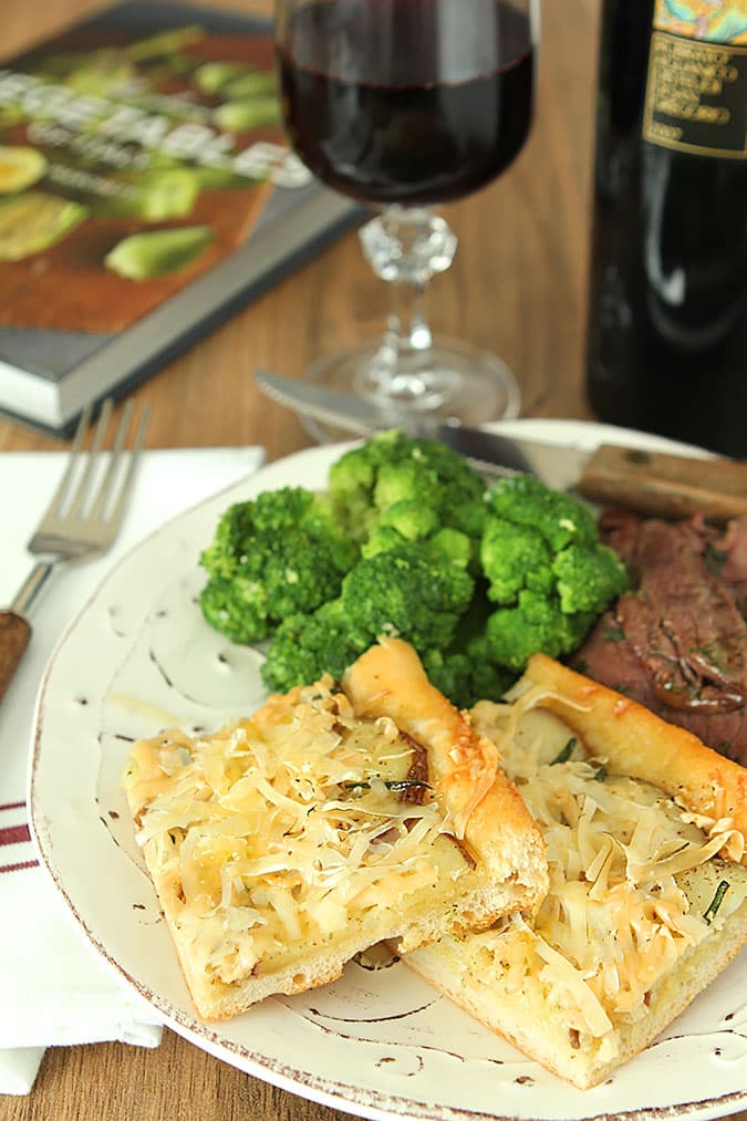 Potato Pizza with Smoked Gouda Cheese