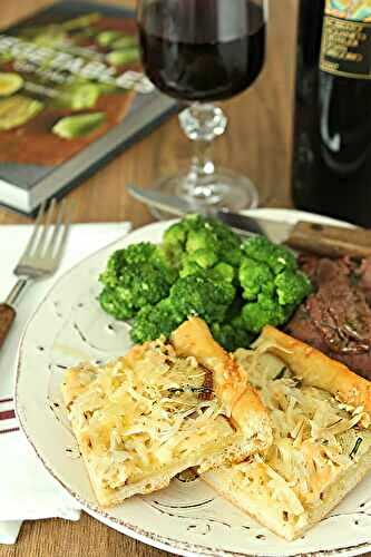 Potato Pizza with Smoked Gouda Cheese