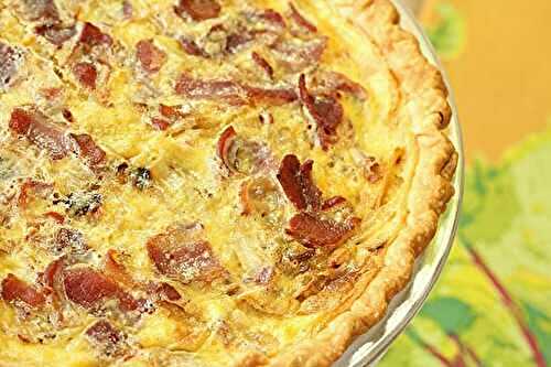 Quiche Lorraine with Caramelized Onions IS for Real Men!