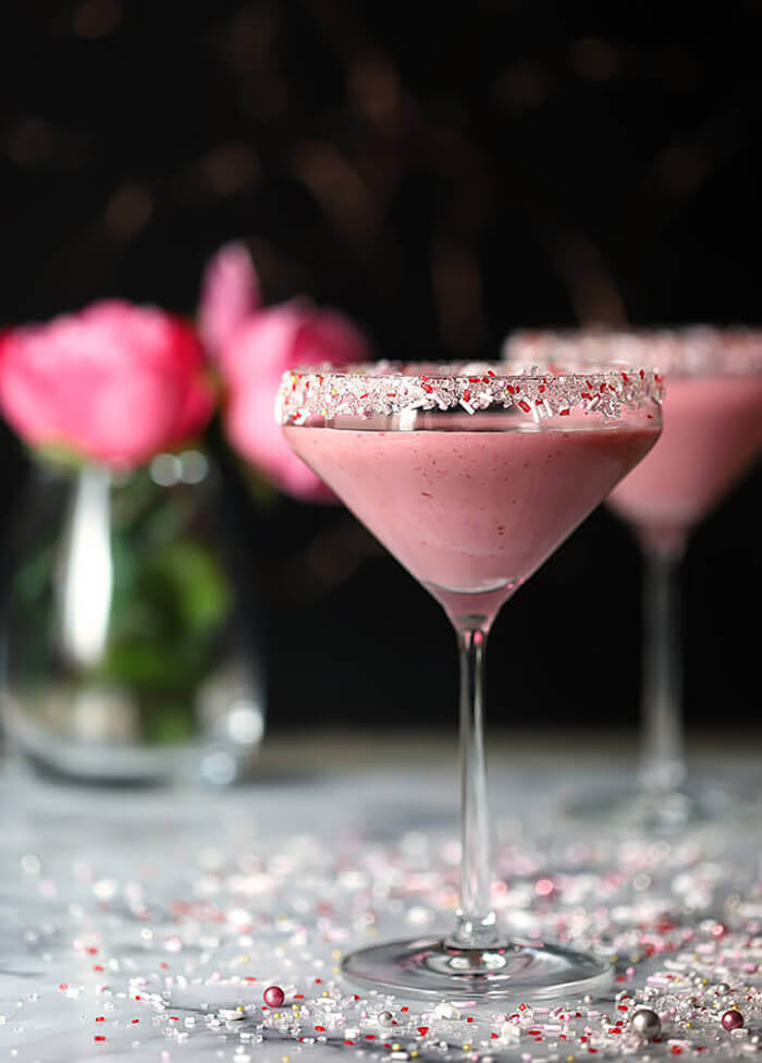 Raspberry and Chocolate Valentine Cocktail