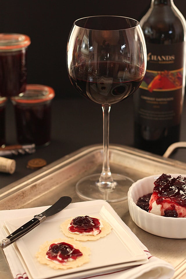 Red and White Wine Jelly - Cherry Cabernet and Lemon with Rosemary Chardonnay