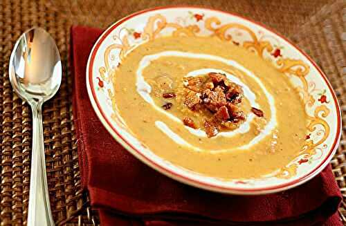 Red Lentil Soup with Ham and Curry