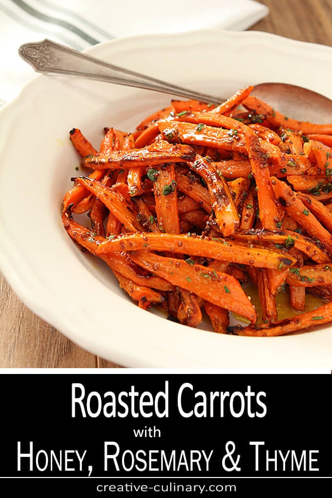 Roasted Carrots with Honey, Rosemary and Thyme