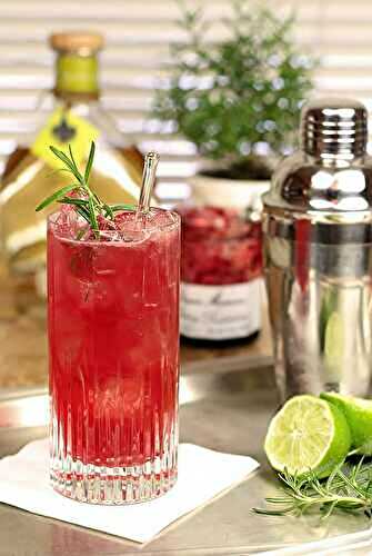 Rosemary Cherry Crush with Tequila and Cherry Preserves