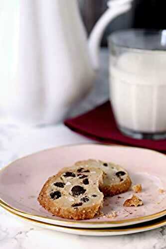 Salted Chocolate Chip Shortbread Cookies