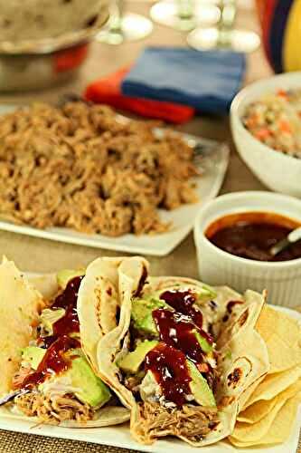 Slow Cooker Kalua Pork Tacos…and More Football Food and Drinks!