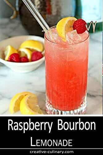Sparkling Raspberry Bourbon Lemonade