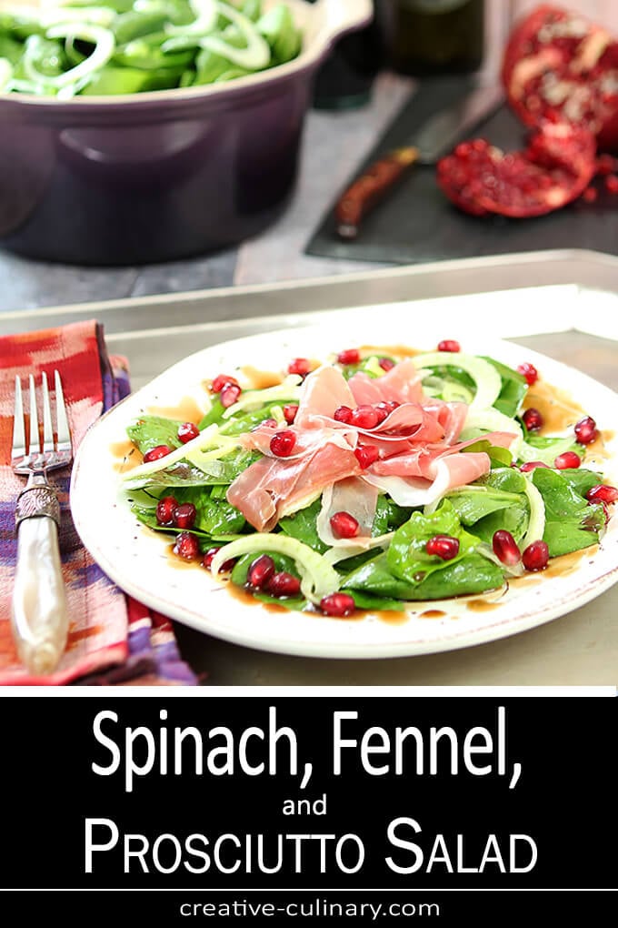 Spinach, Fennel, and Prosciutto Salad
