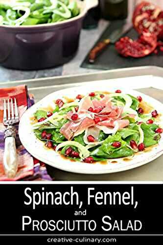 Spinach, Fennel, and Prosciutto Salad