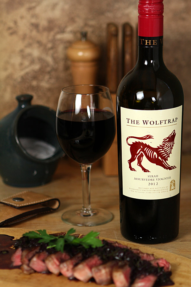 Steak with Red Wine-Herb Sauce