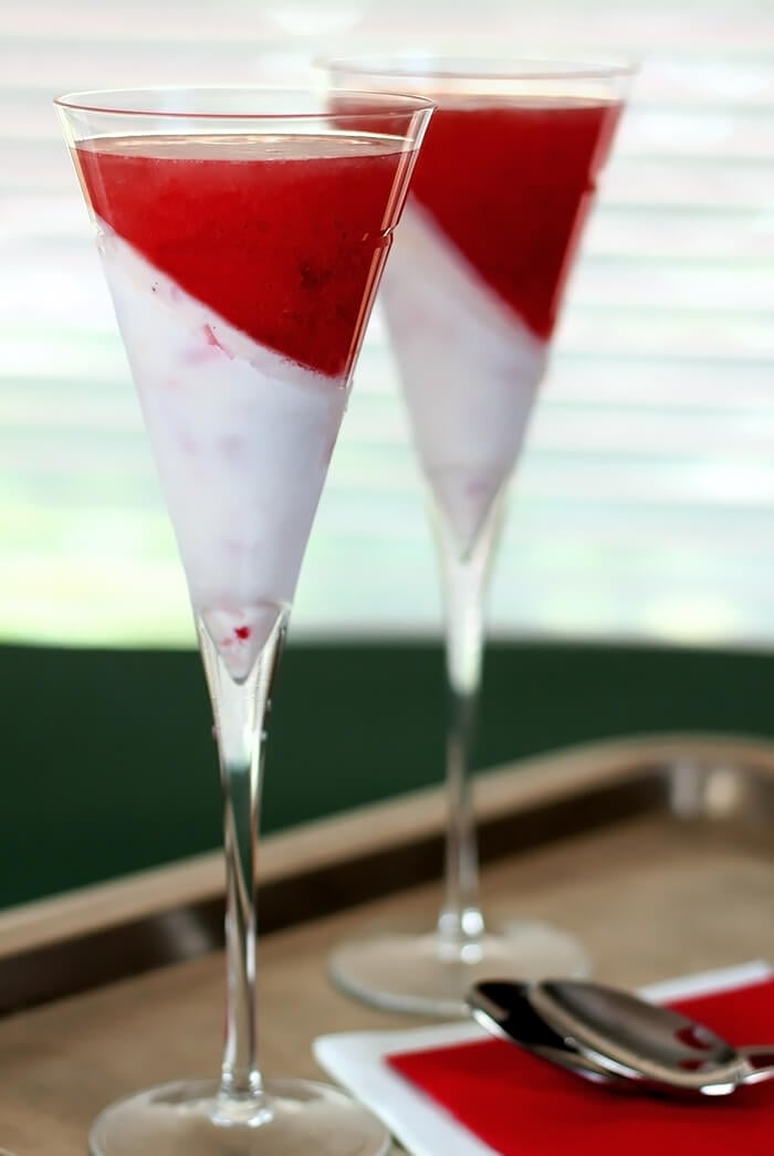 Strawberry Ricotto Gelato Fizz