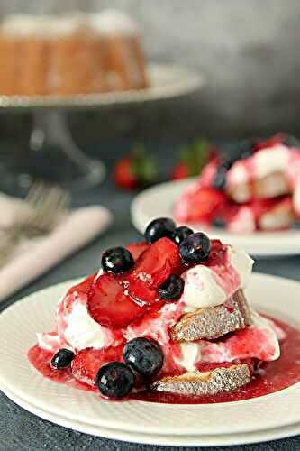 Strawberry Shortcake with Lemon Pound Cake