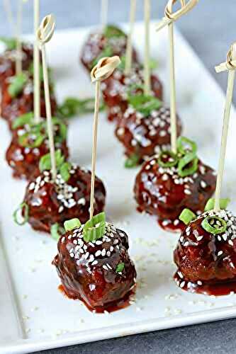 Sweet and Spicy Korean-Style Meatballs