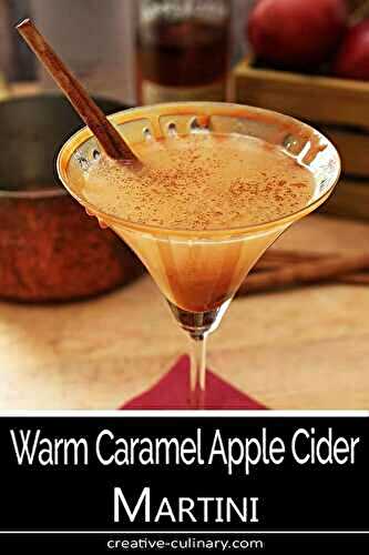 Warm Caramel Apple Cider Martini